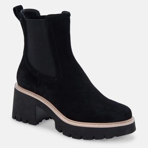 Dolce Vita Hawk H2O Chelsea Booties Black Suede